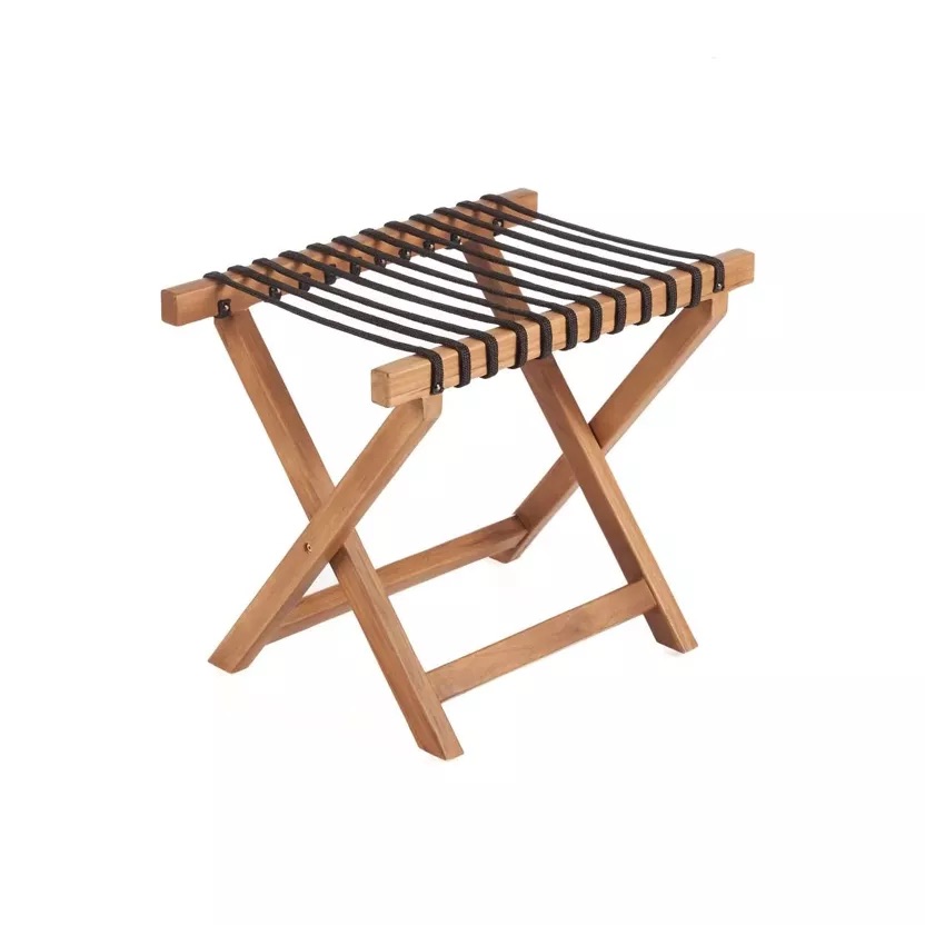 Porte bagage bois de teck naturel