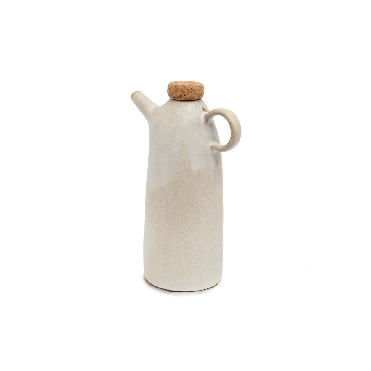Bouteille à huile céramique beige