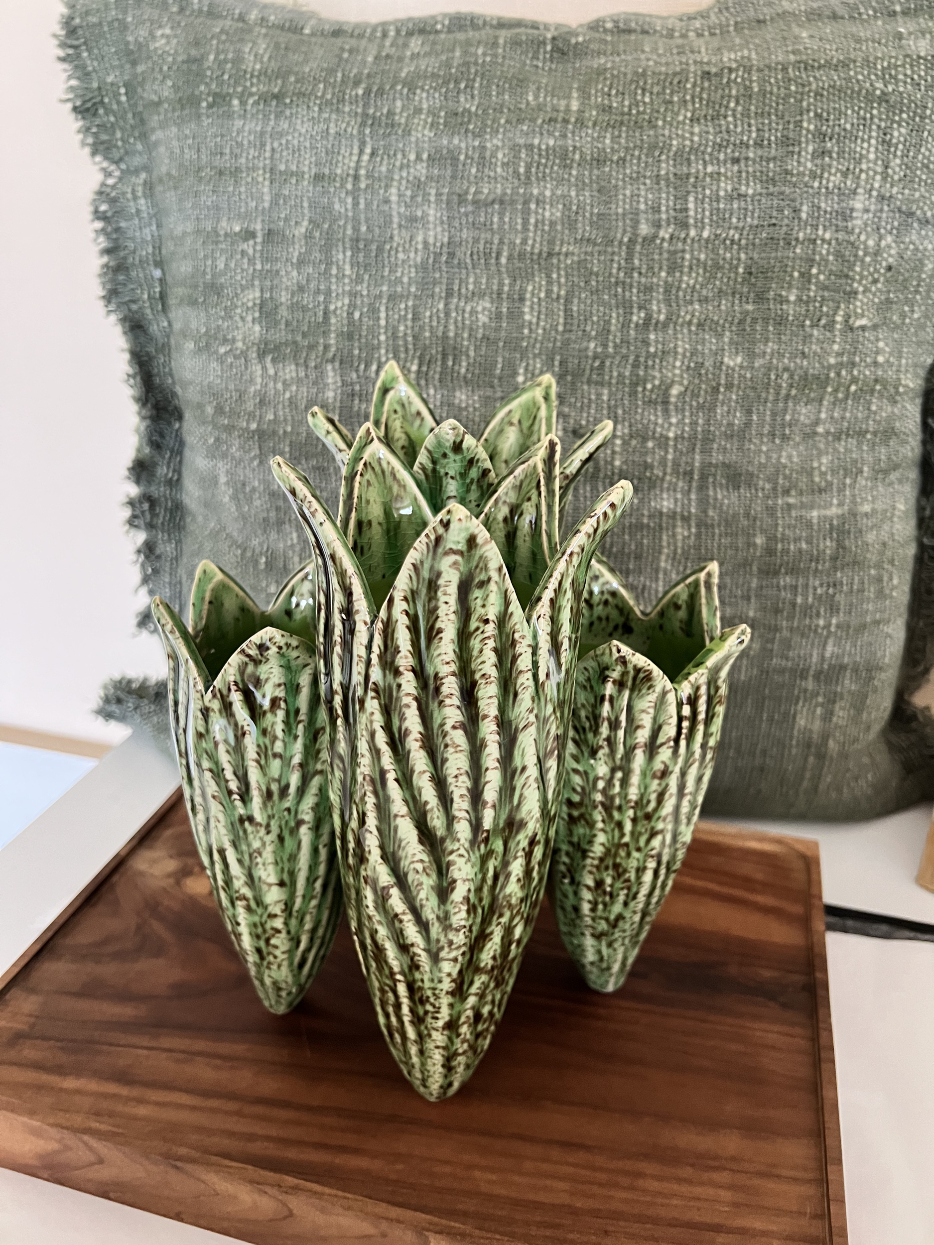 Objet décoratif vert