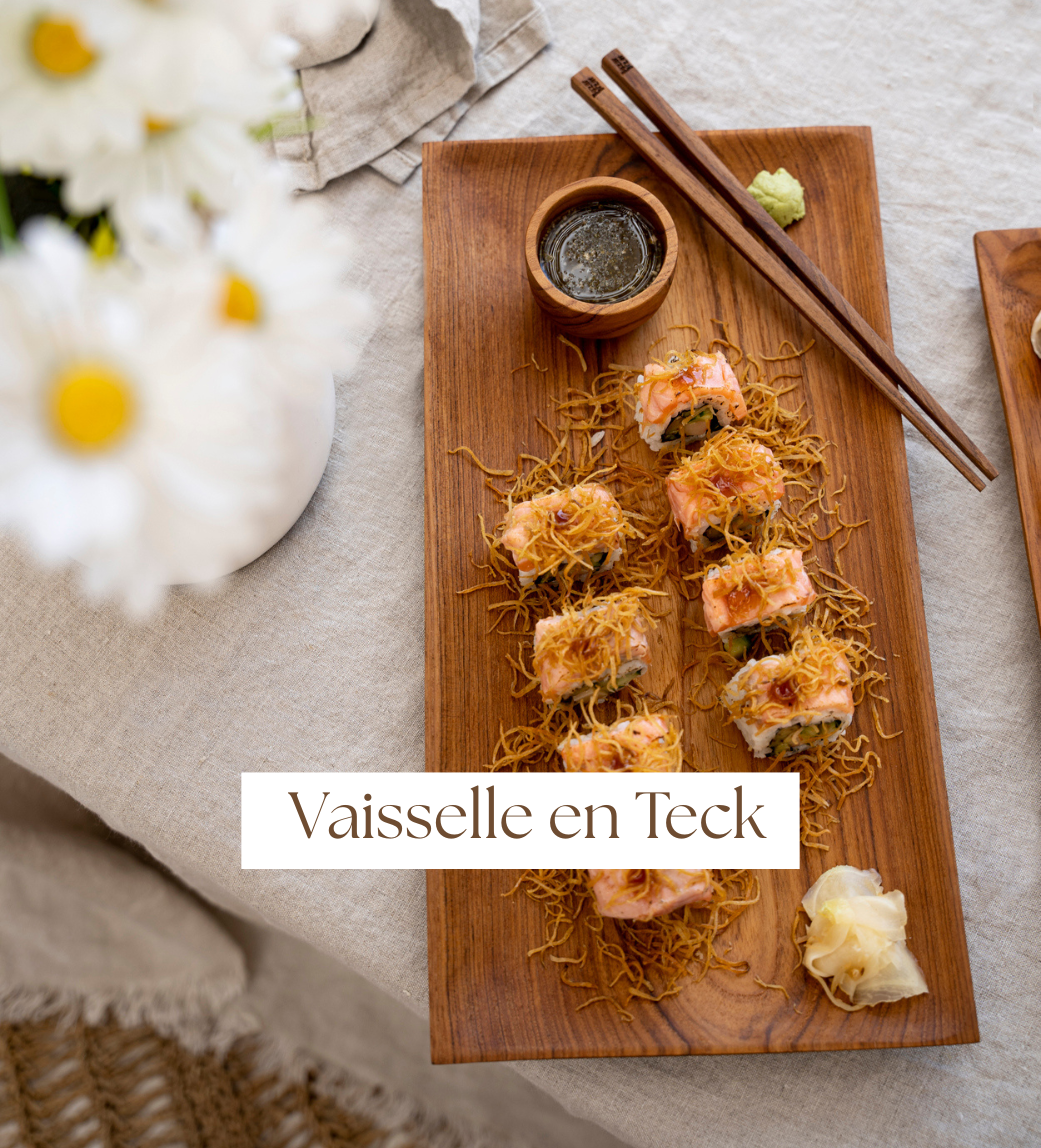 Vaisselle en teck