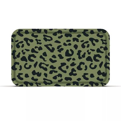 Plateau leopard kaki rect