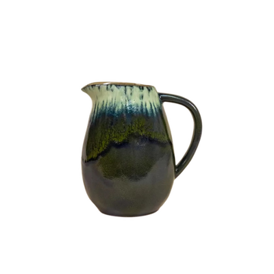 Pichet Azeitona Grain by Grain céramique bleu et vert