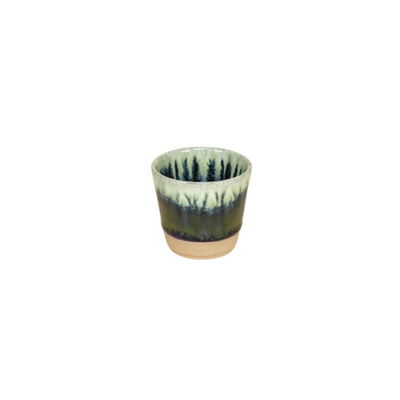 Tasse expresso azeitona céramique bleu vert