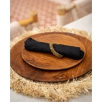 Rond de serviette Perles Or