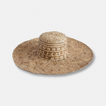 Chapeau Décoratif ou accessoire de mode SASAK BORNEO - Marron / Beige