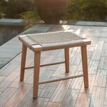 Grand Tabouret SUNDA Bois Papier Recyclé 02