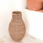 Vase SAKRA Fibre bananier et raphia 04