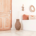 Vase SAKRA Fibre bananier et raphia 06
