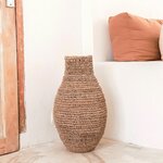 Vase SAKRA Fibre bananier et raphia 02