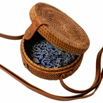 Petit Sac Rotin SANJA Marron 02