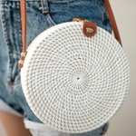 Petit Sac Rotin SANJA Blanc