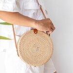 Petit Sac Rotin SANJA Beige