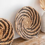 Panier ou Bol Déco Jacinthe deau BANDUNG Naturel et Noir 06