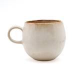 Grande tasse à thé arrondie beige
