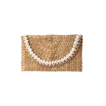 Pochette à main Bali beige et coquillages