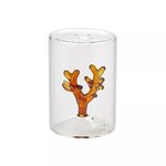 Salière transparente verre corail