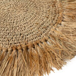 Set de table en raphia et en crochet