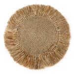 Set de table rond raphia et crochet