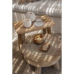 Set apéritif en teck et décoration bohème bougeoir en coquillages