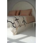 Jeté de lit coton beige