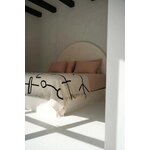 Couvre lit beige et noir