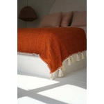 Couvre lit terracotta