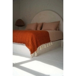 Jeté de lit terracotta