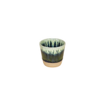 Tasse expresso azeitona céramique bleu vert