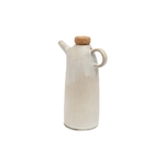 Bouteille à huile céramique beige