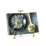 Porte livre de cuisine laiton