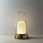 Lampe de table portable laiton