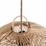 Accroche luminaire rond rotin Ø30cm
