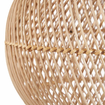 Luminaire rotin naturel tressé