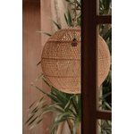 Luminaire boule rotin