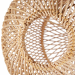 Luminaire rond en rotin