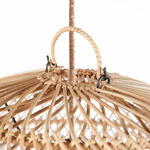 Accroche luminaire rotin bubble naturel