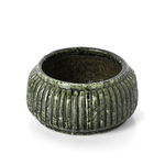 Cache pot céramique vert forêt