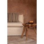 Table d’appoint Rooty en teck dans un coin salon