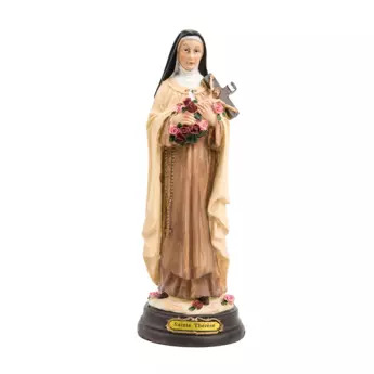 statue-en-resine-peinte-a-la-main-de-sainte-therese-de-l-enfant-jesus-h-30-cm