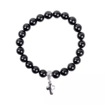 bracelet-sur-elastique-en-pierre-naturelle-obsidienne-couleur-doree-10-mm-avec-croix