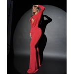 Enterizo rojo acetato 1
