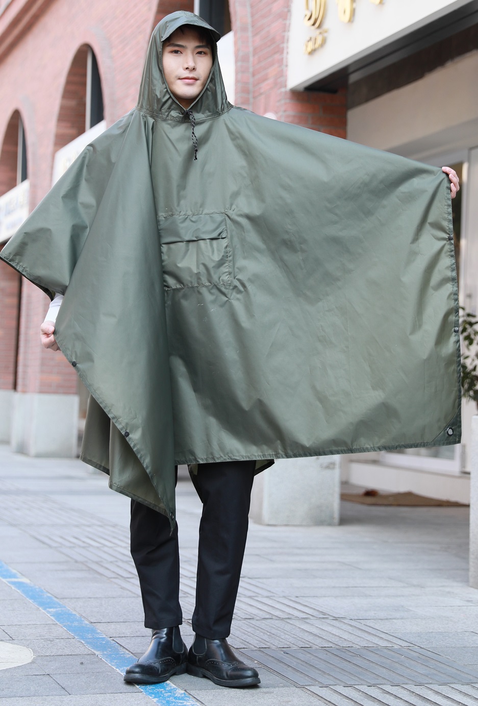 poncho_de_pluie_unisexe_taille_unique_vert_exs_3