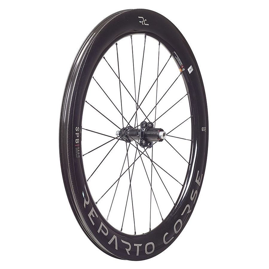 Paire de roues carbone AERO REPARTO CORSE 50r/65r SPB Tech Disc