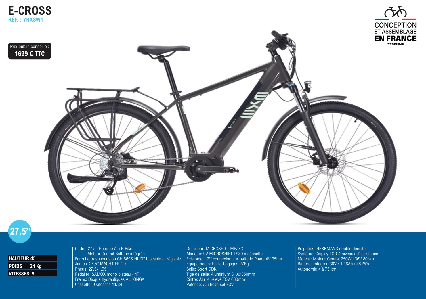 Bikes VÃ©lo Ã©lectrique Homme Vtc Haibike Autonomie VÃ©lo Ã©