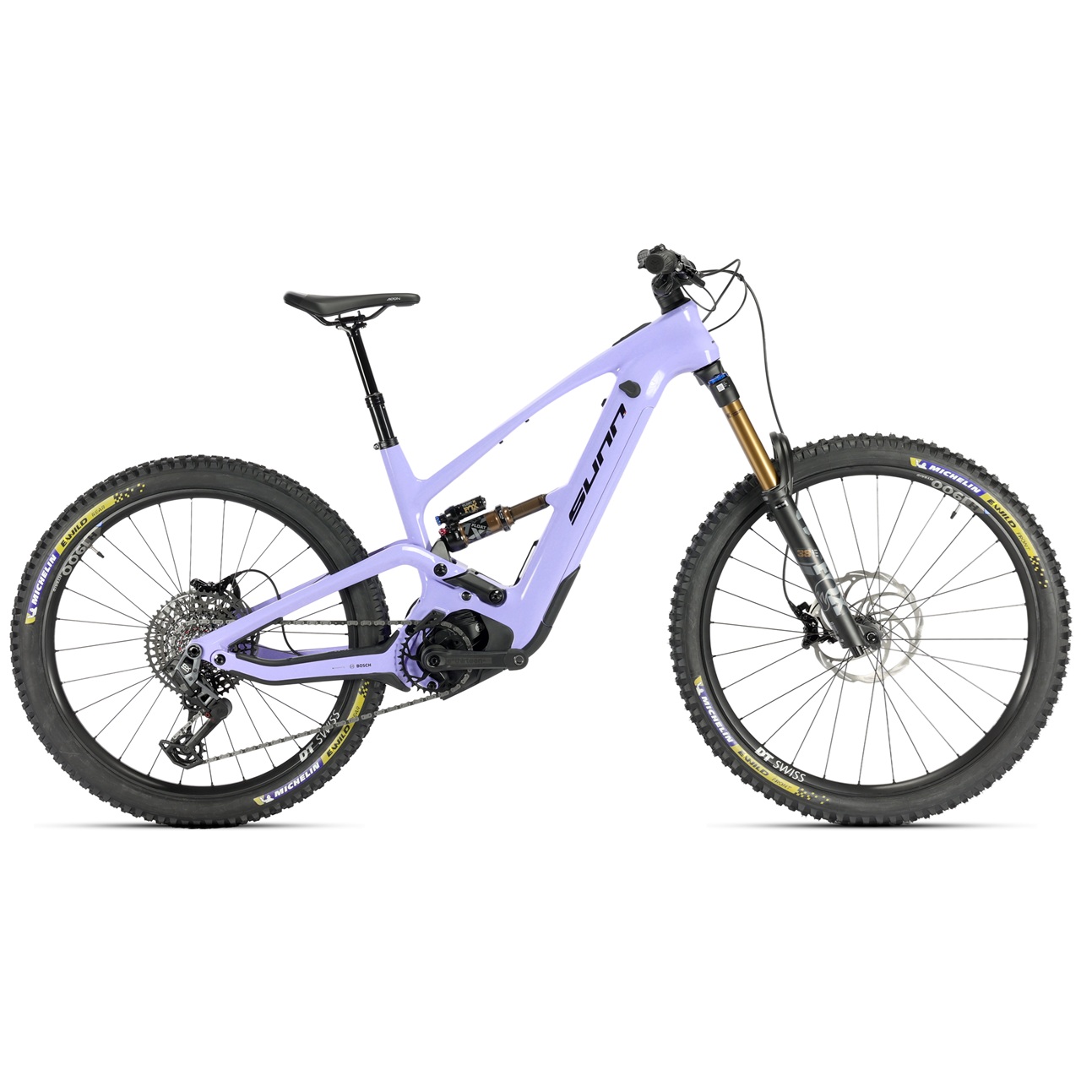 one_finest_lila_vtt_electrique_tout_suspendu_carbon_enduro_sunn