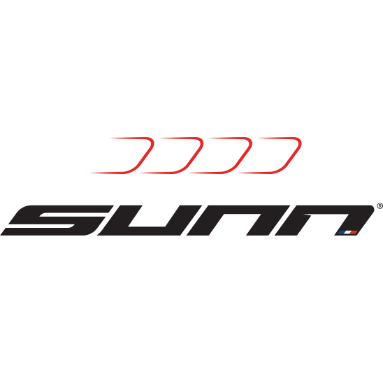 Logo du partenariat avec la société Française Sunn pour les vtt, bmx, vtc, gravel, vélo route urbain mécanique et électrique haut de gamme de compétition 