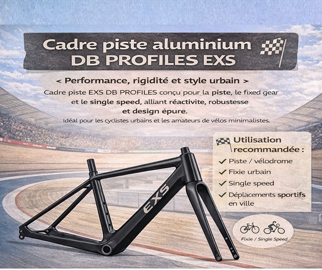 Cadre piste aluminium DB PROFILES EXS 