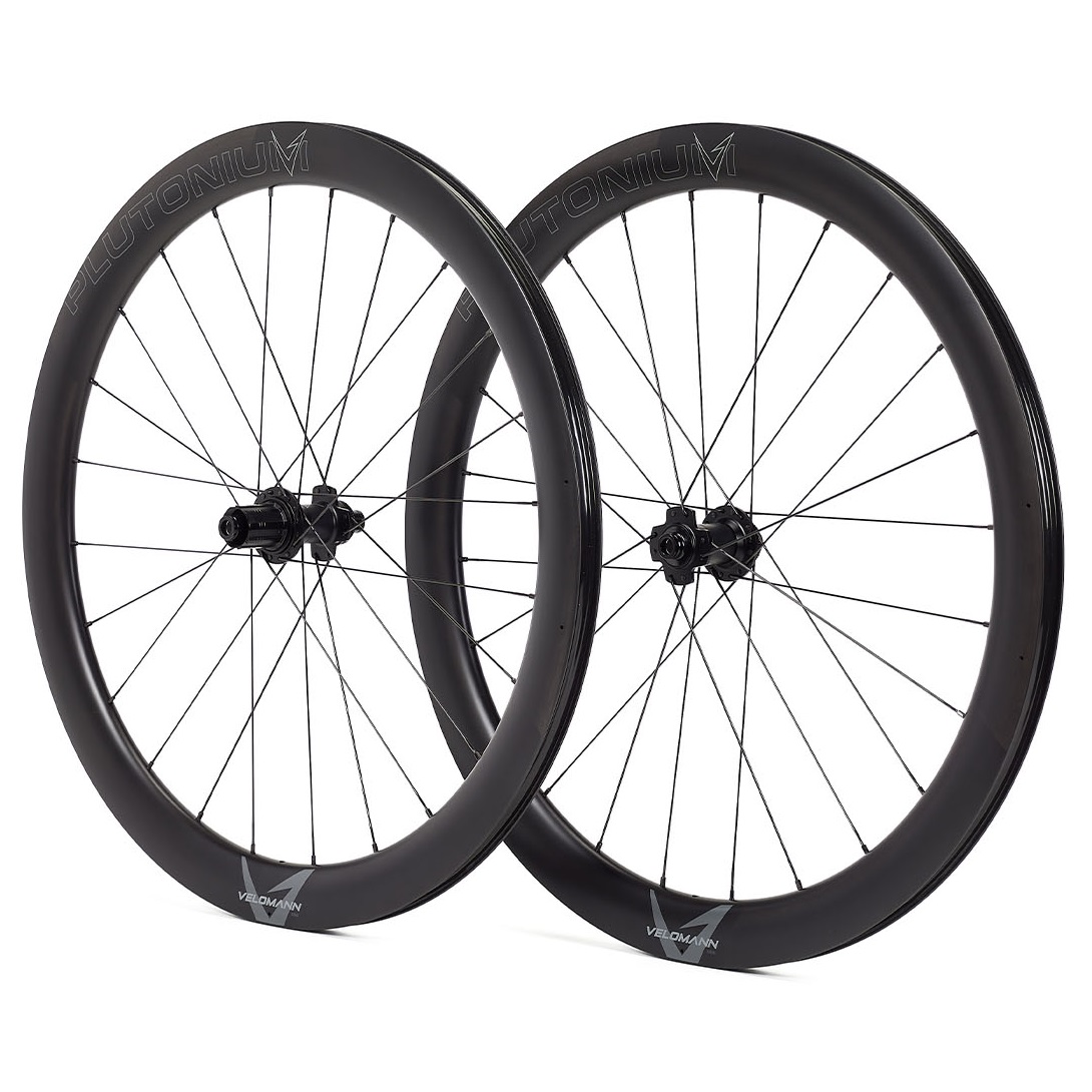 Paire de roues carbone AERO VELOMANN PLUTONIUM 50 Disc BIANCHI