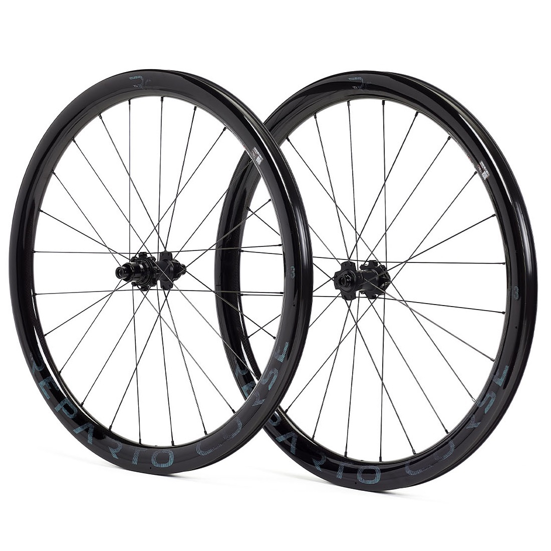 Paire de roues carbone GRAVEL REPARTO CORSE 43 CERAMITECH Disc BIANCHI