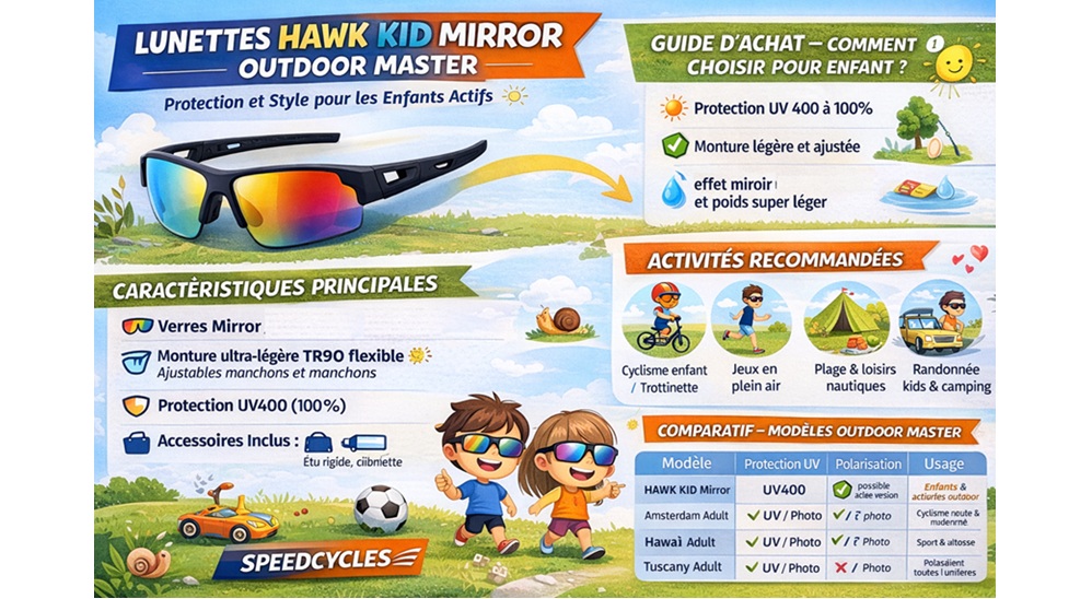 Lunettes HAWK KID mirror OUTDOOR MASTER
